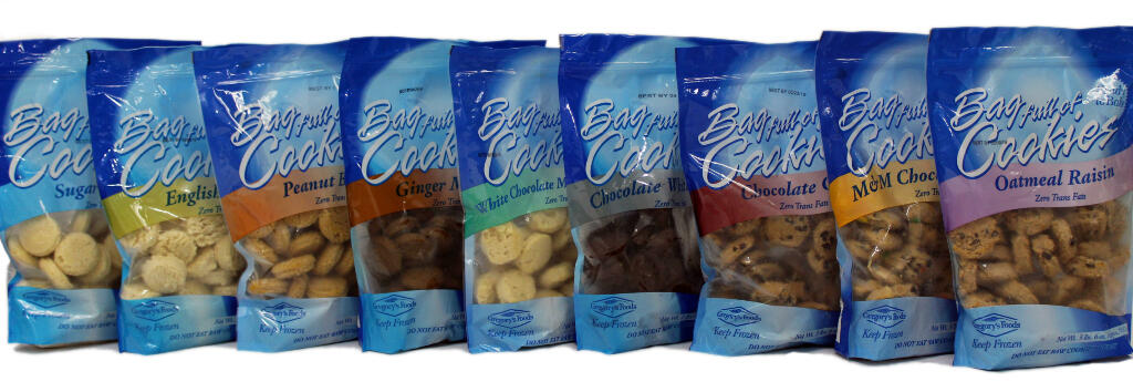 Bag of Cookies; Ready to Bake Delicious Cookies by Gregory''s Foods